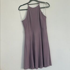 Lush Mauve Mini Dress